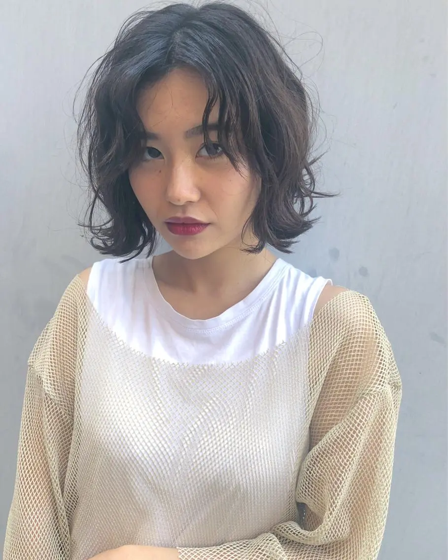 ショート カラー 奥秋 理紗 sai xのヘアスタイル