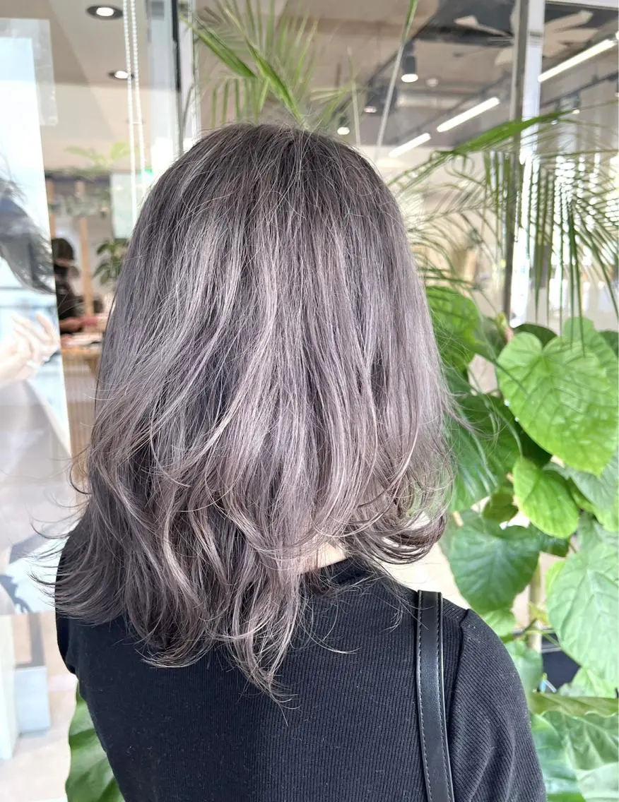 ミディアム カラー カット ヘアカラー トリートメント 🍀お悩み改善憧れの 美髪　小林風雅のヘアスタイル