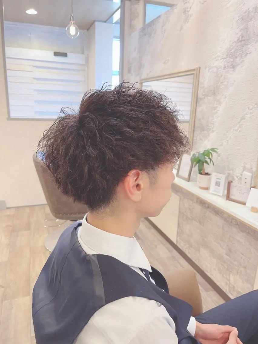 ショート メンズ カット パーマ 【DECIDE L.A.W】氏原　将のヘアスタイル