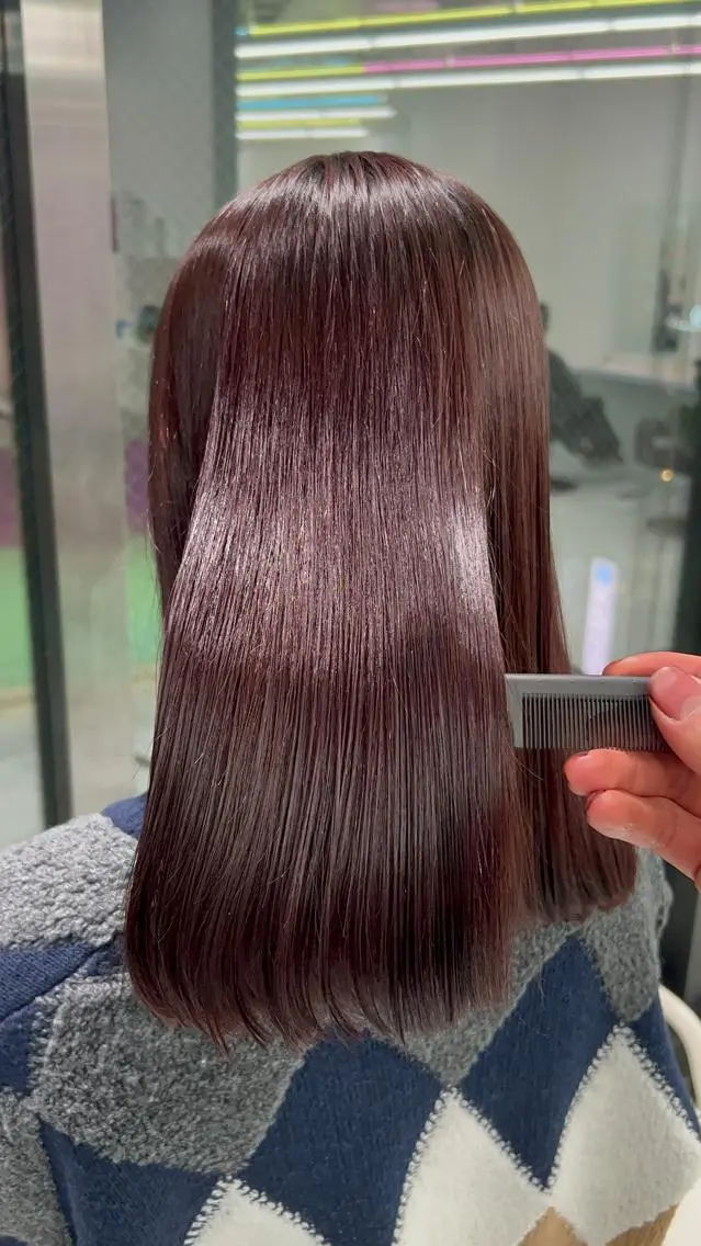 セミロング カラー ヘアアレンジ ヘアカラー トリートメント ブリーチなしの達人 🌈KAITOのヘアスタイル