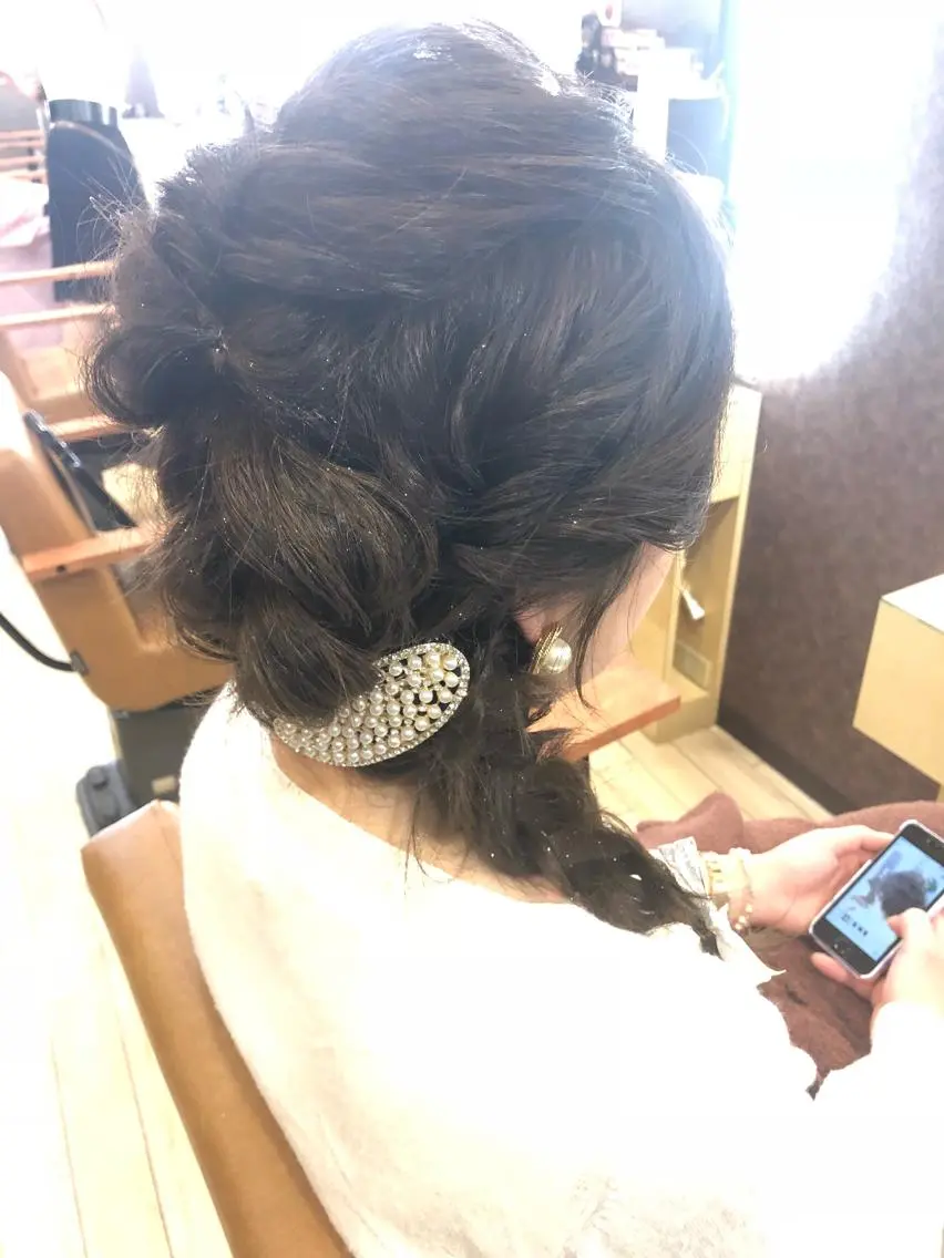セミロング ヘアアレンジ 小倉 教志のヘアスタイル