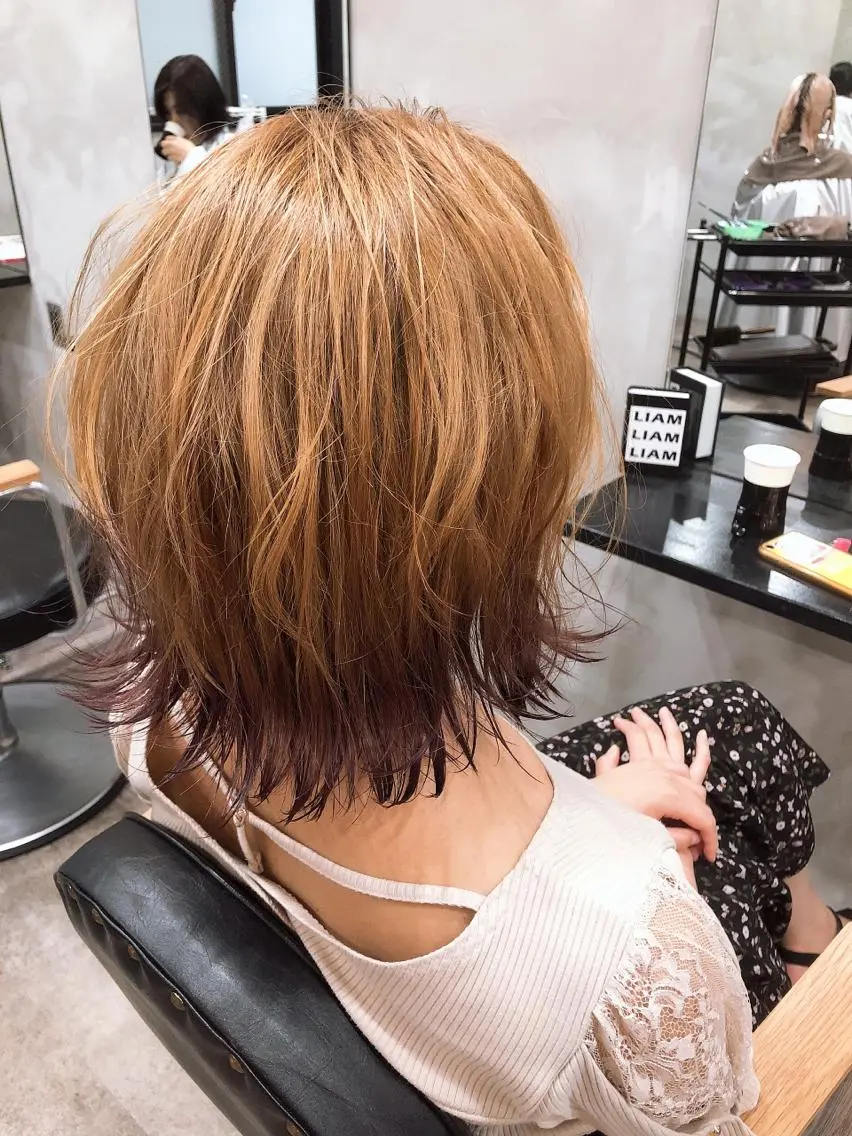 ミディアム カラー 中村 優志のヘアスタイル