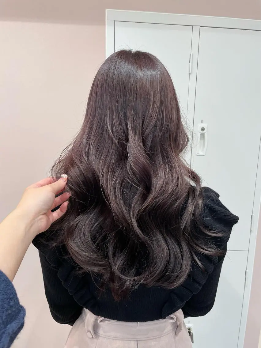 ロング ヘアカラー トリートメント ヘッドスパ マホ/日吉/髪質改善 /レイヤー/ガーリーのヘアスタイル