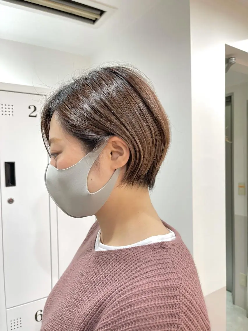 ショート オカダ ノゾミのヘアスタイル