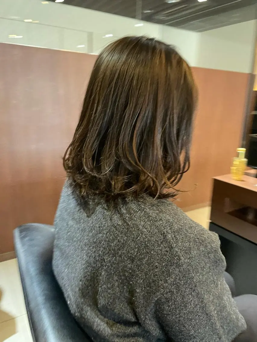 ミディアム ショート・ボブ 中村俊哉のヘアスタイル
