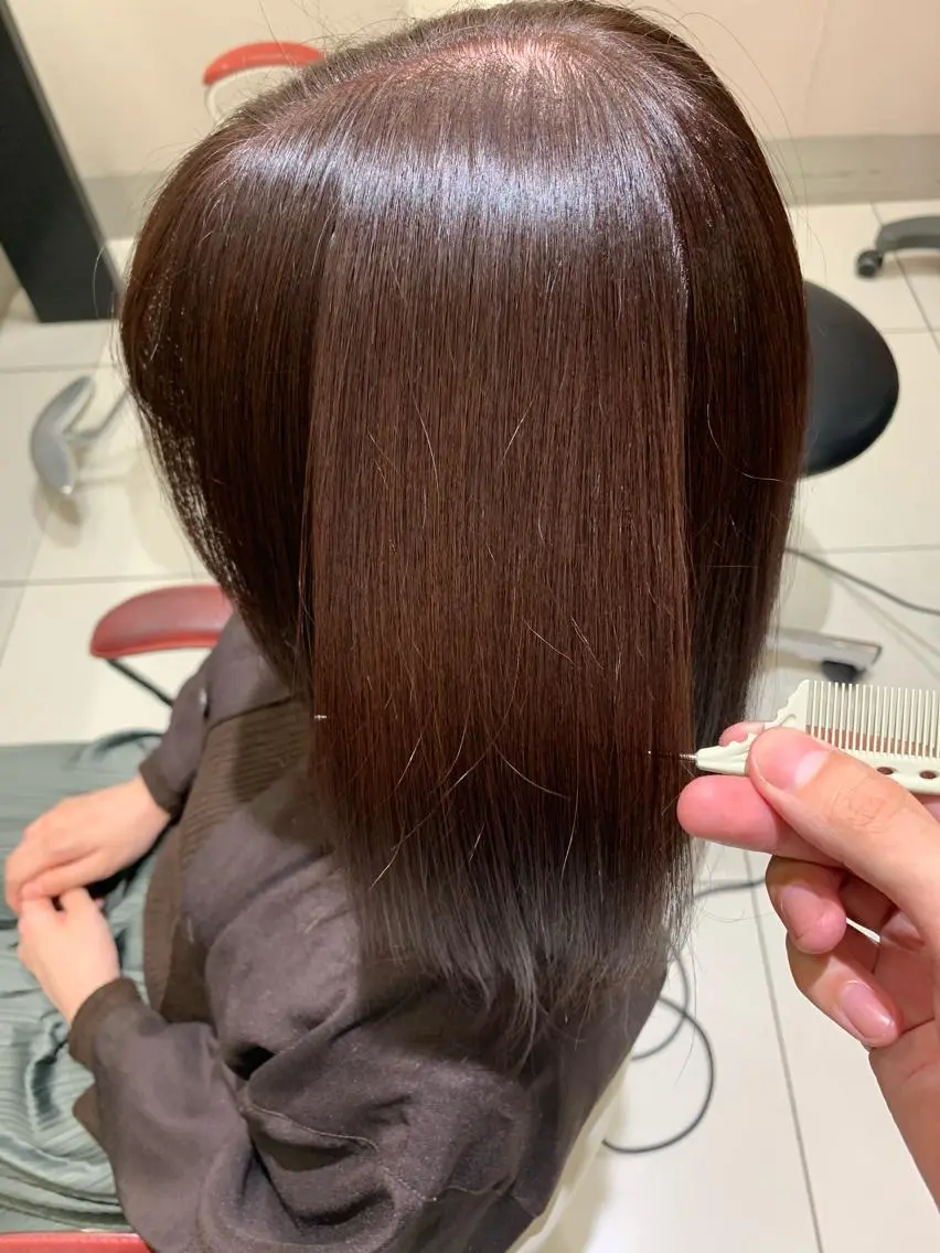 セミロング ヘアカラー トリートメント ヘアセット ✨上村 潤平✨メンズヘア✨のヘアスタイル