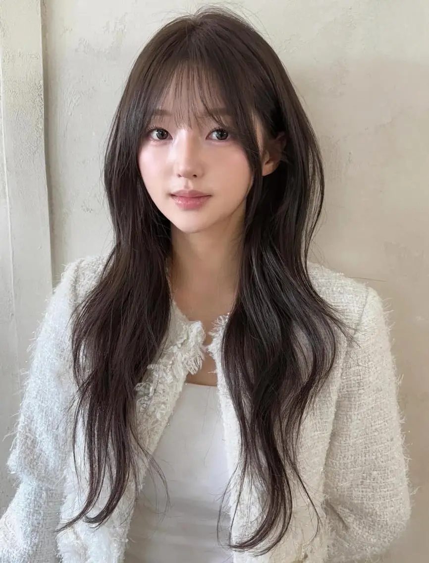 カラー ロング 韓国特化エクステ BIZEharuのヘアスタイル