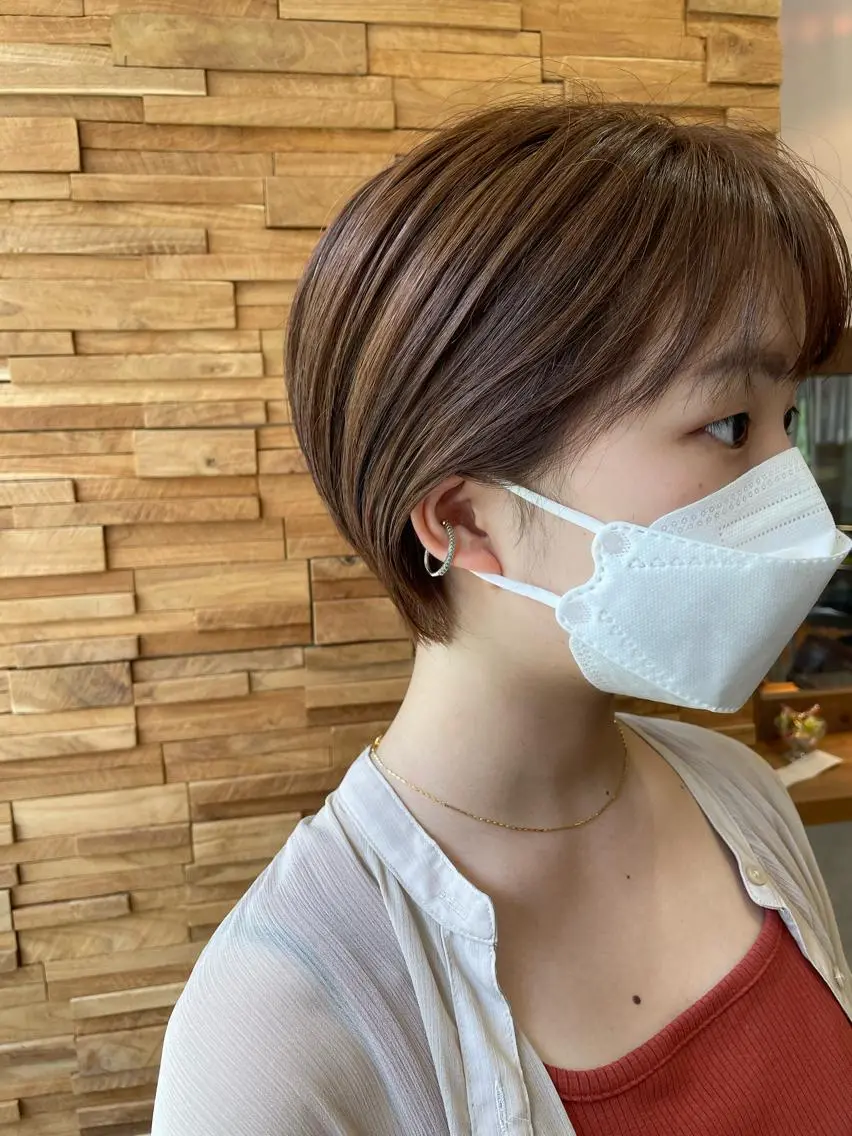ショート カラー カット ヘアカラー トリートメント 福田 ジュンキのヘアスタイル