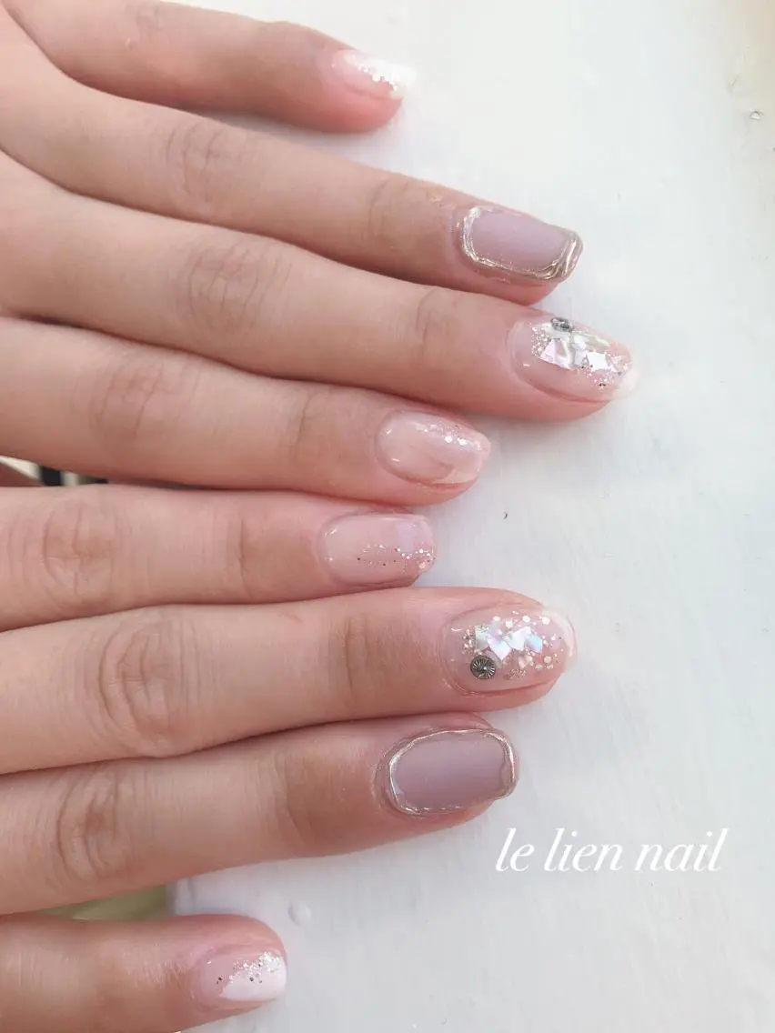 ショート le lien nailのネイルデザイン