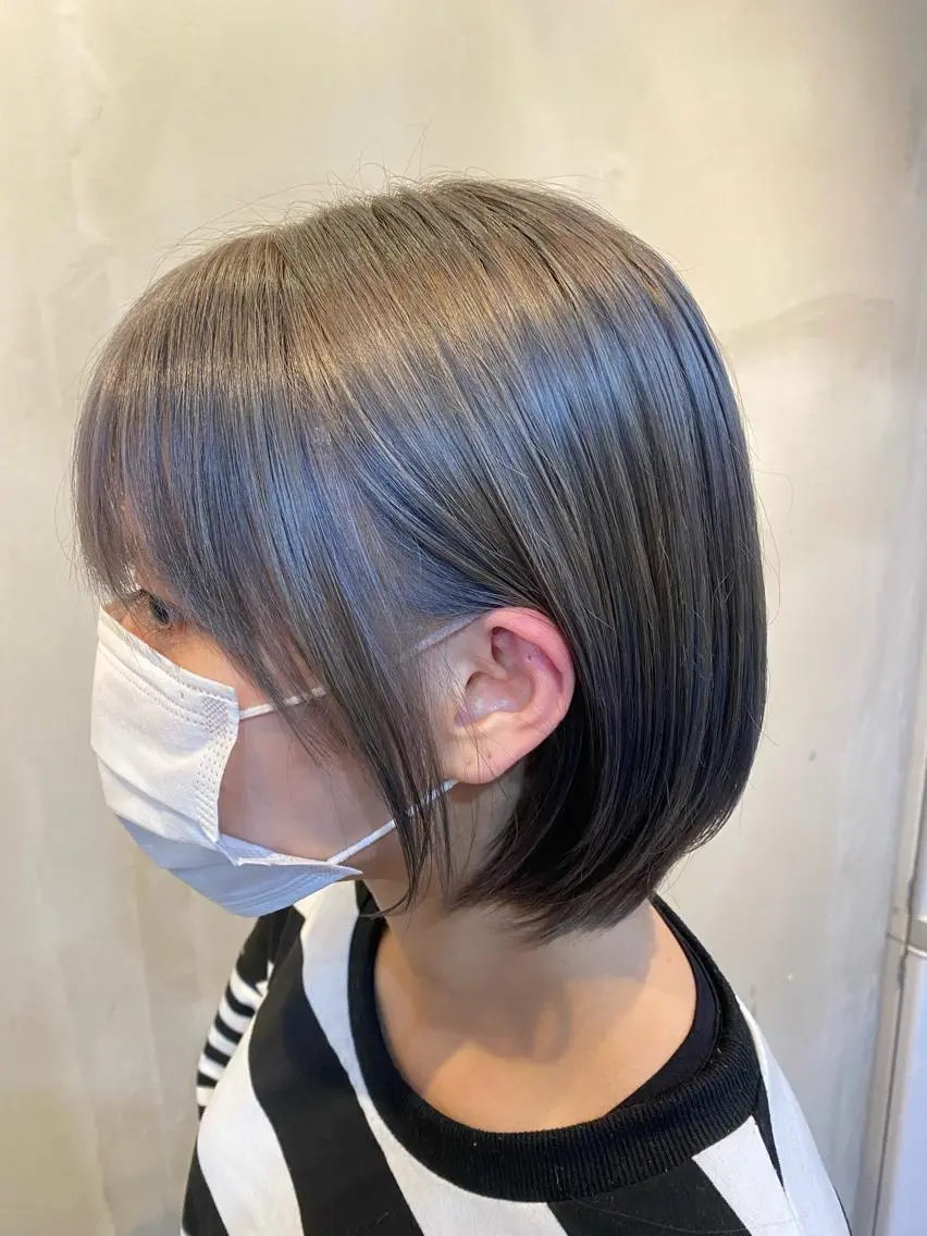 ショート カラー アッシュ ブリーチ 透明感カラー Sail 【セイル】のヘアスタイル