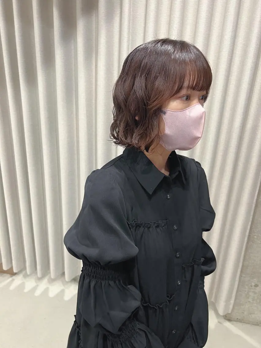 パーマ カット パーマ トリートメント ボブパーマコテ巻き風 パーマNo1深江秀平のヘアスタイル