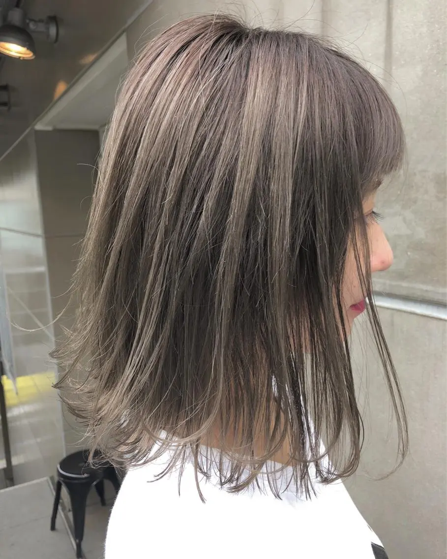 ミディアム カラー 北間 寛哉のヘアスタイル