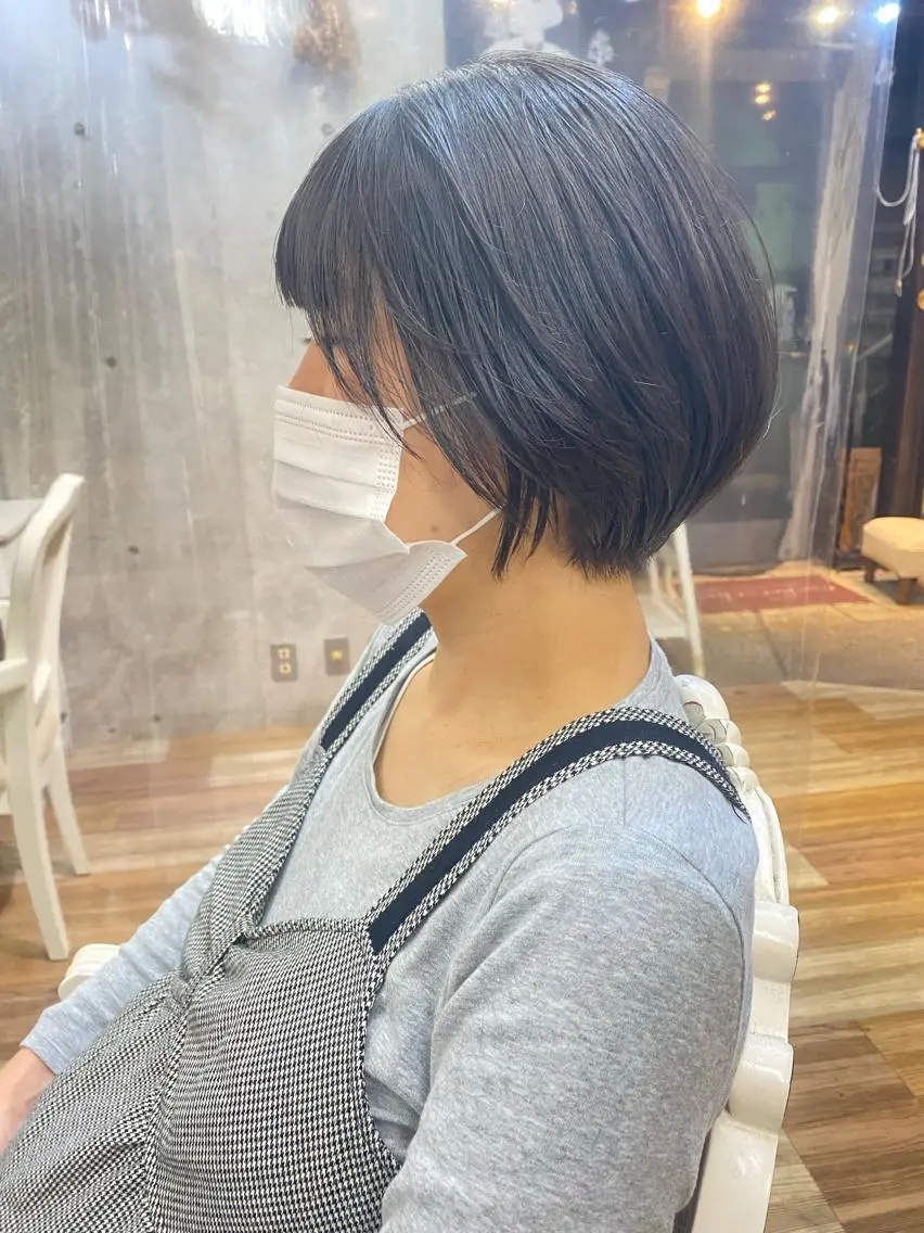 ショート ショートボブ ボブ ショートヘア 梅津 光帆のヘアスタイル