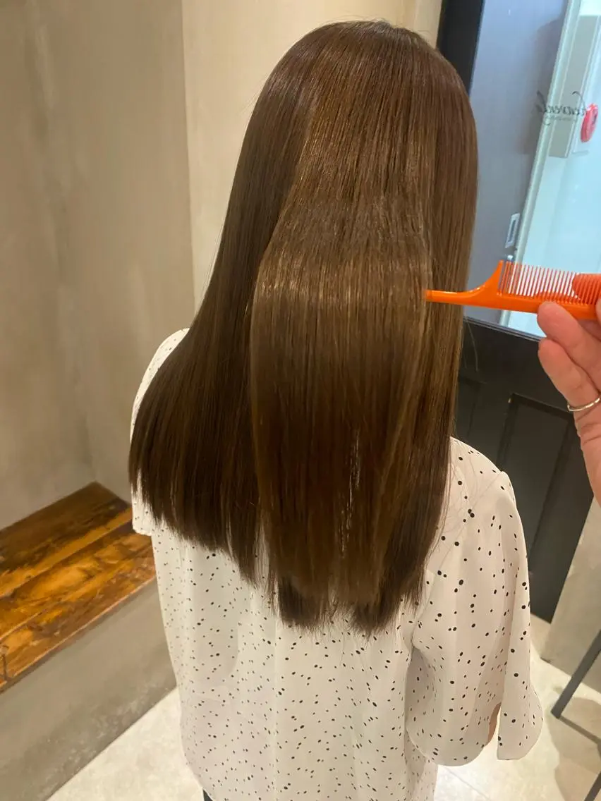 セミロング カット ヘアカラー トリートメント 新宿/顔周りカット +レイヤー=しずく♩のヘアスタイル