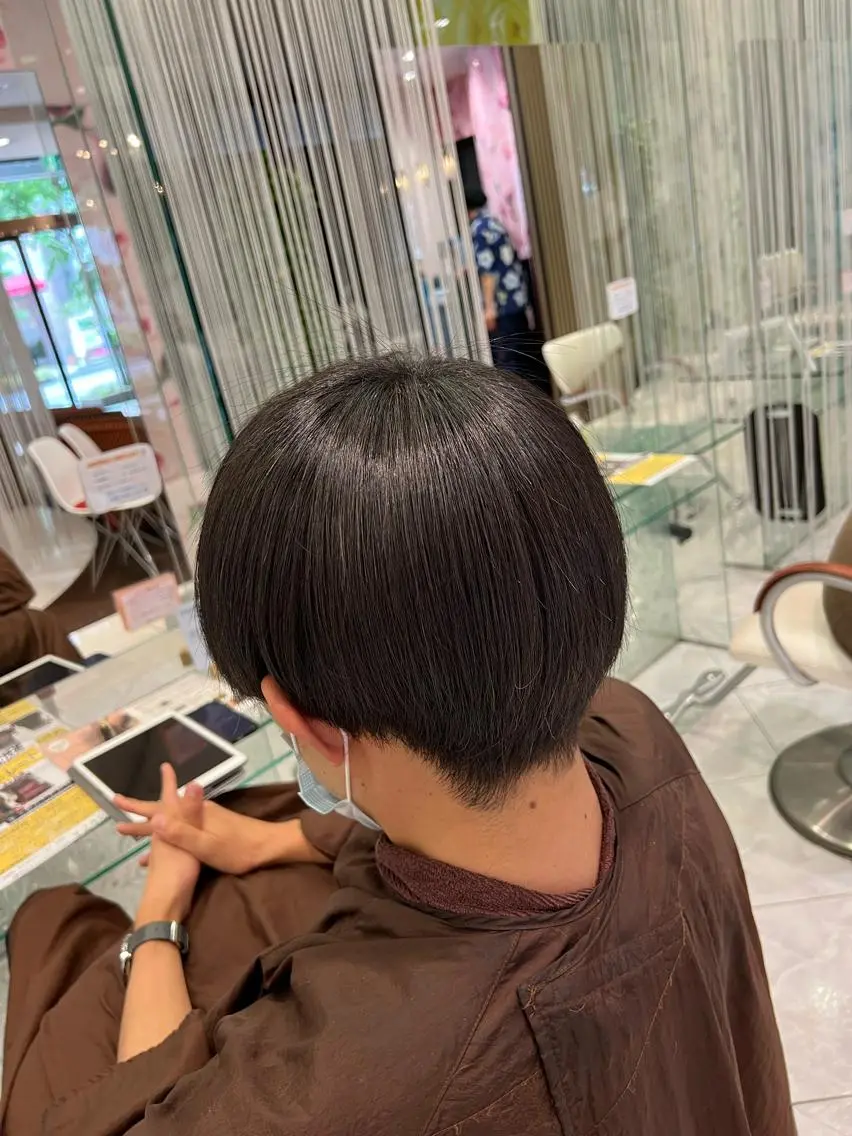 ショート パーマ メンズ 髪質改善 ストレートパーマ 縮毛矯正 トリートメント 💇♀️✨サラツヤ 特化✨ 天野翔のヘアスタイル