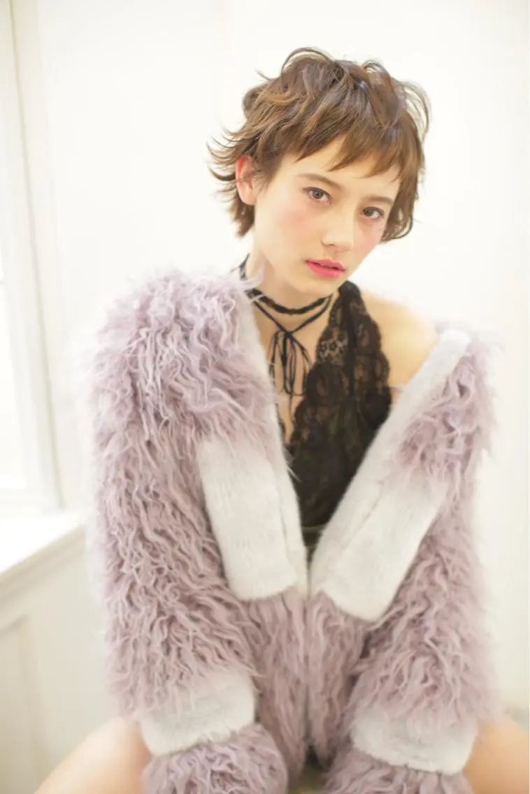 ショート カラー パーマ 🍋似合わせ✖️ ショートヘア🍋早田のヘアスタイル