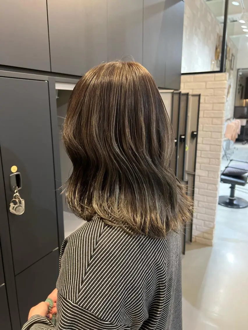 セミロング カラー ヘアアレンジ 🔥メンズパーマ🔥 鈴木 翔斗のヘアスタイル