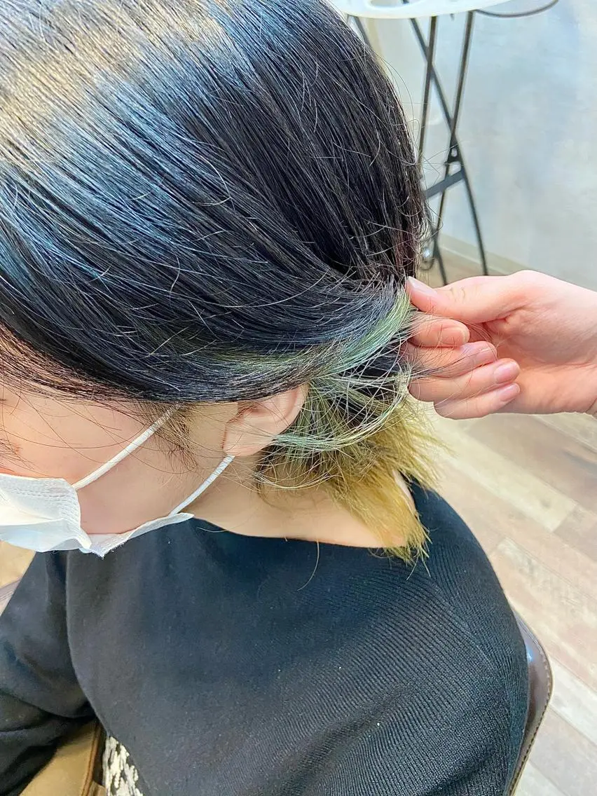ミディアム カラー ヘアカラー トリートメント 渡辺 ゆみのヘアスタイル