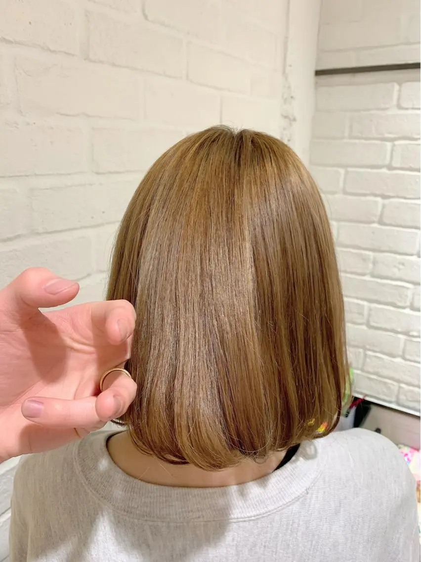 ショート カラー ベージュカラー カット ヘアカラー トリートメント 💛丁寧さNo.🥇 🧸片山智裕💛のヘアスタイル