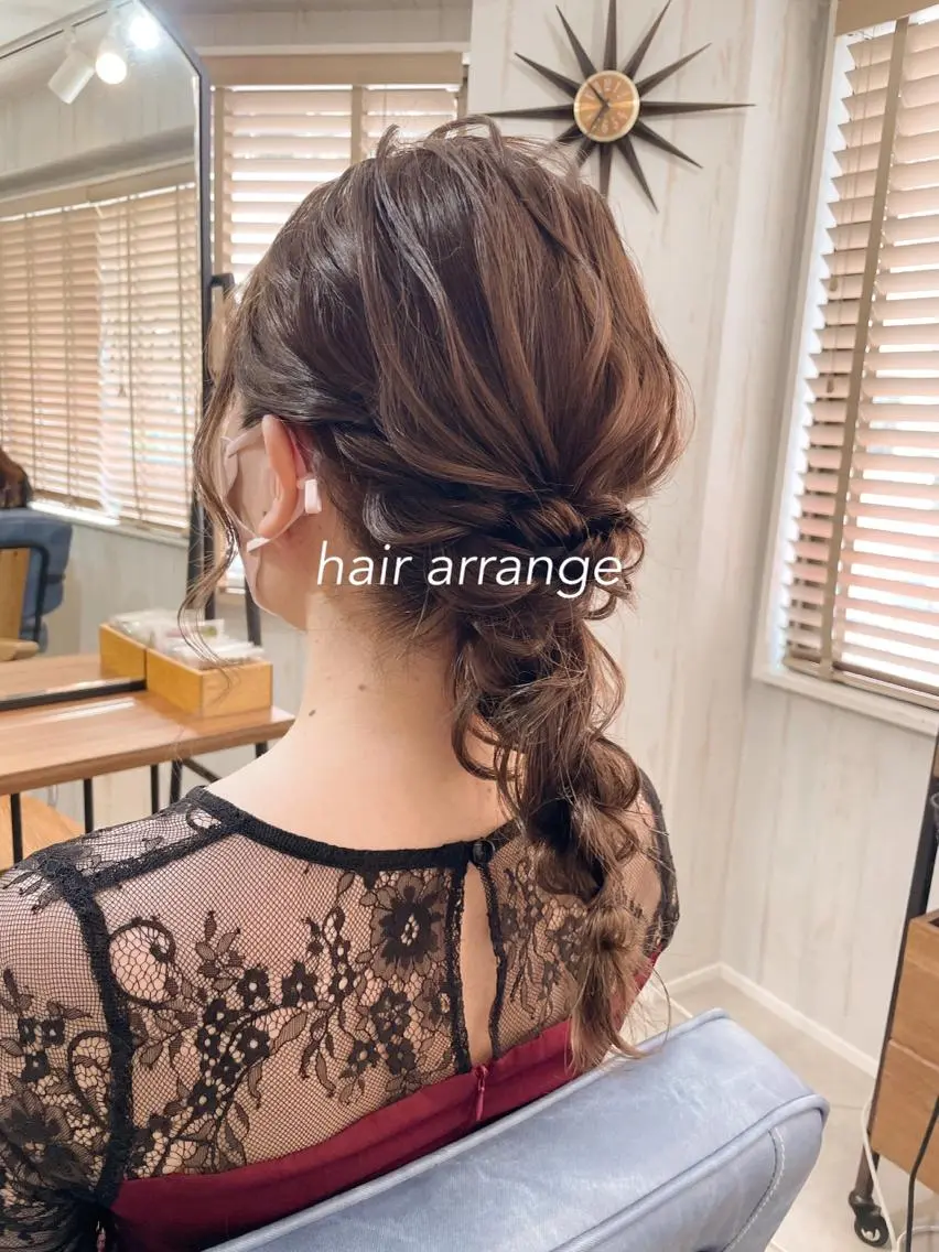 セミロング カラー ヘアアレンジ 髪質改善🫧美髪矯正 🤍Yuiのヘアスタイル