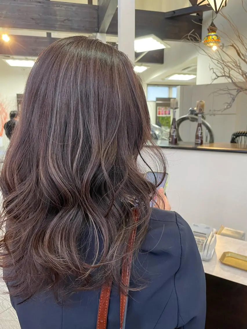セミロング カット ヘアカラー コレットヘアー 田中アヤノのヘアスタイル