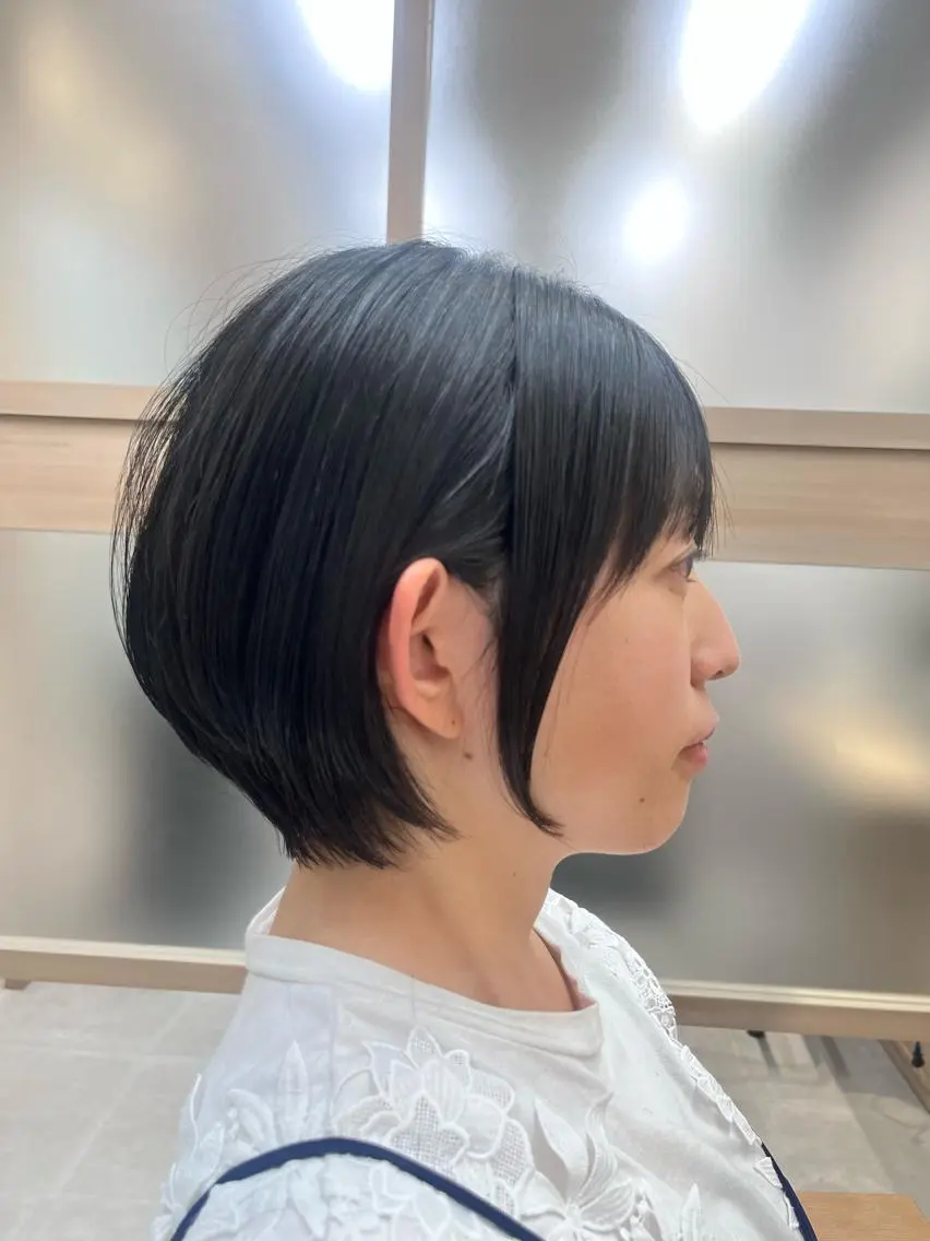 ショート パーマ カット 縮毛矯正 トリートメント 天野 涼のヘアスタイル