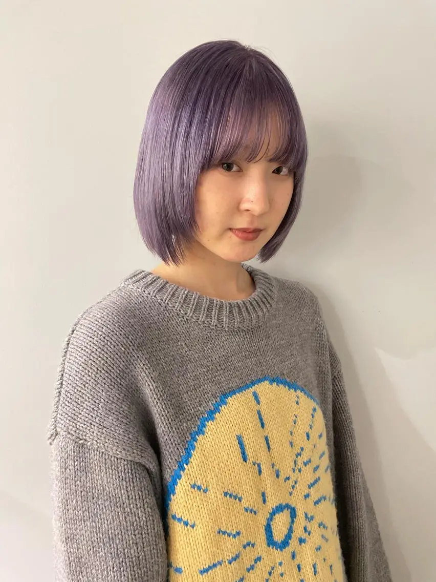 ミディアム 🫧艶ハイトーン 特化🫧ライヤのヘアスタイル