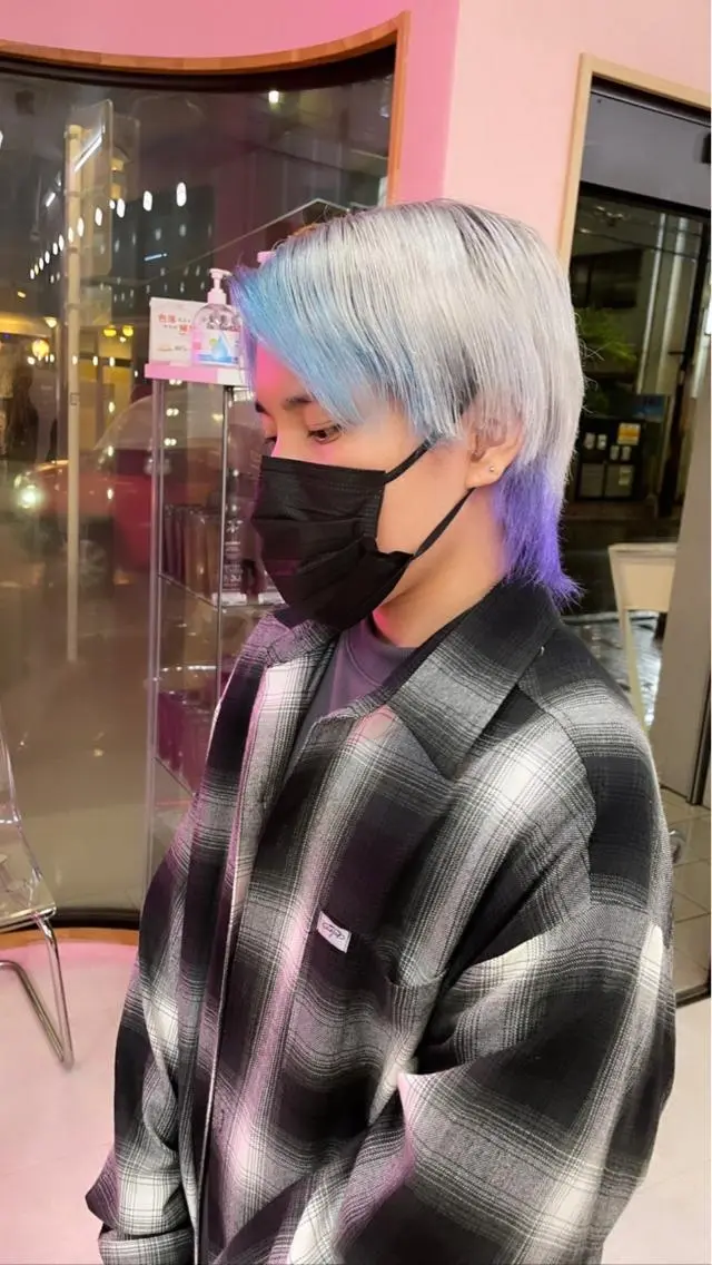 ショート カラー ヘアアレンジ メンズ Bob&ハイトーン 専門家CHIHIROのヘアスタイル