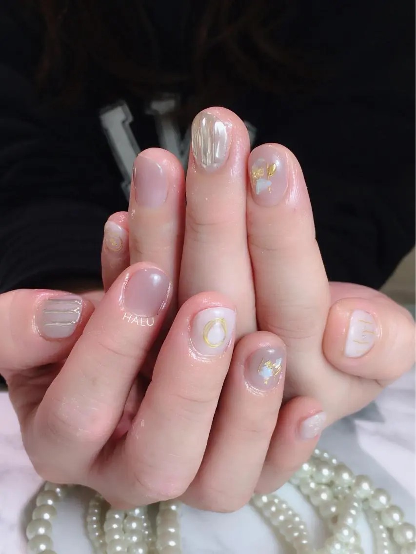 ネイル ニュアンスネイル HALU ハルのネイルデザイン