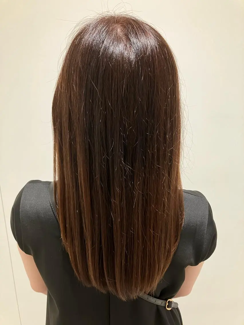 ロング カラー ブリーチ ハイライトカラー ハイライト 小顔似合わせカット/ レイヤー/maiのヘアスタイル