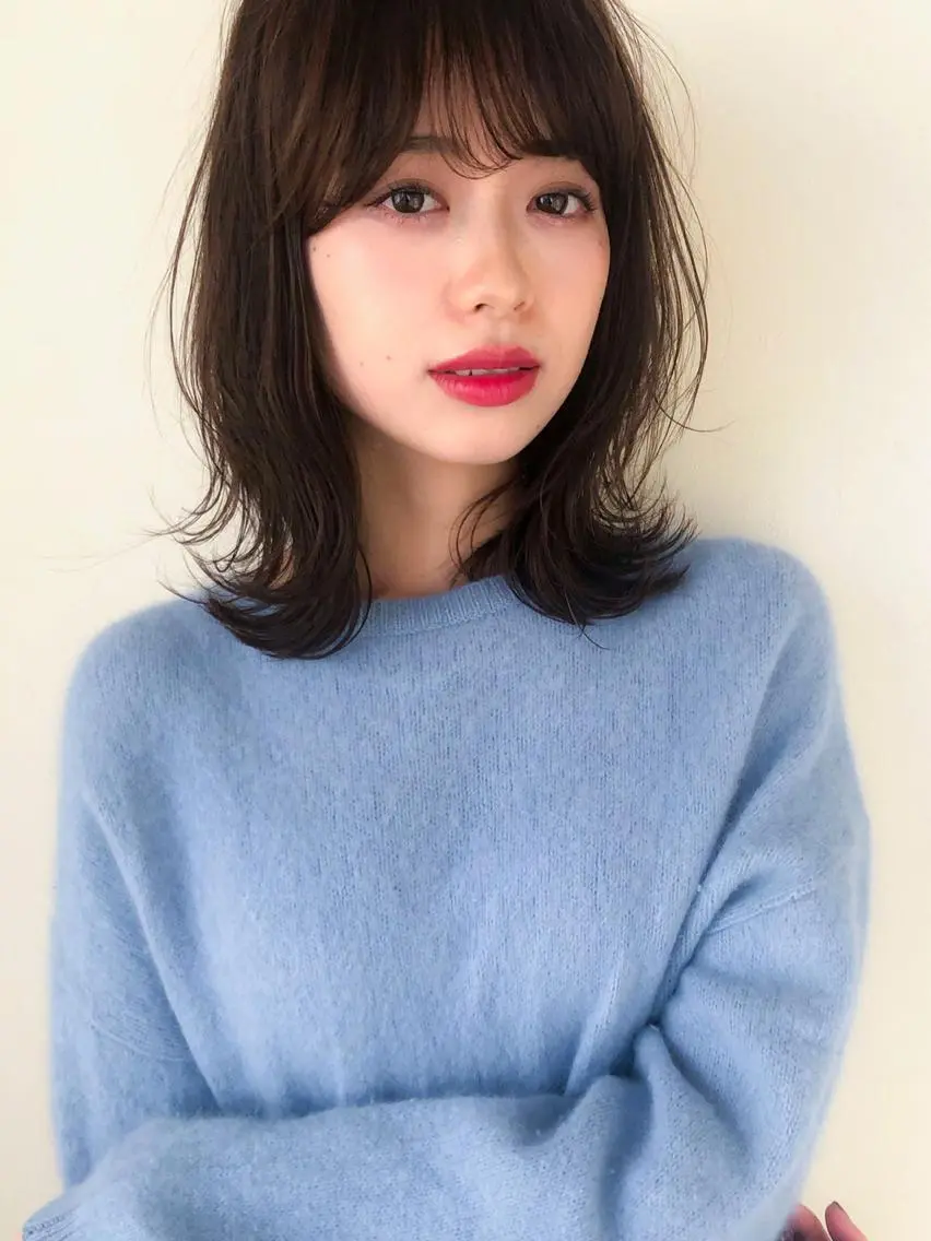 ミディアム ヘアアレンジ カット ヘアカラー トリートメント ツヤ髪になりたい方へ 🩷柴田知亜希のヘアスタイル