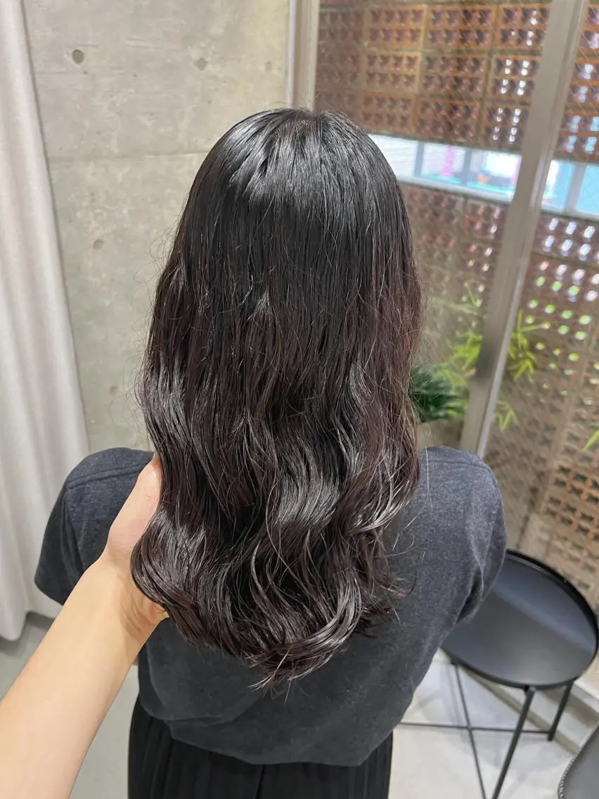 セミロング パーマ カット パーマ トリートメント ボブパーマコテ巻き風 パーマNo1深江秀平のヘアスタイル