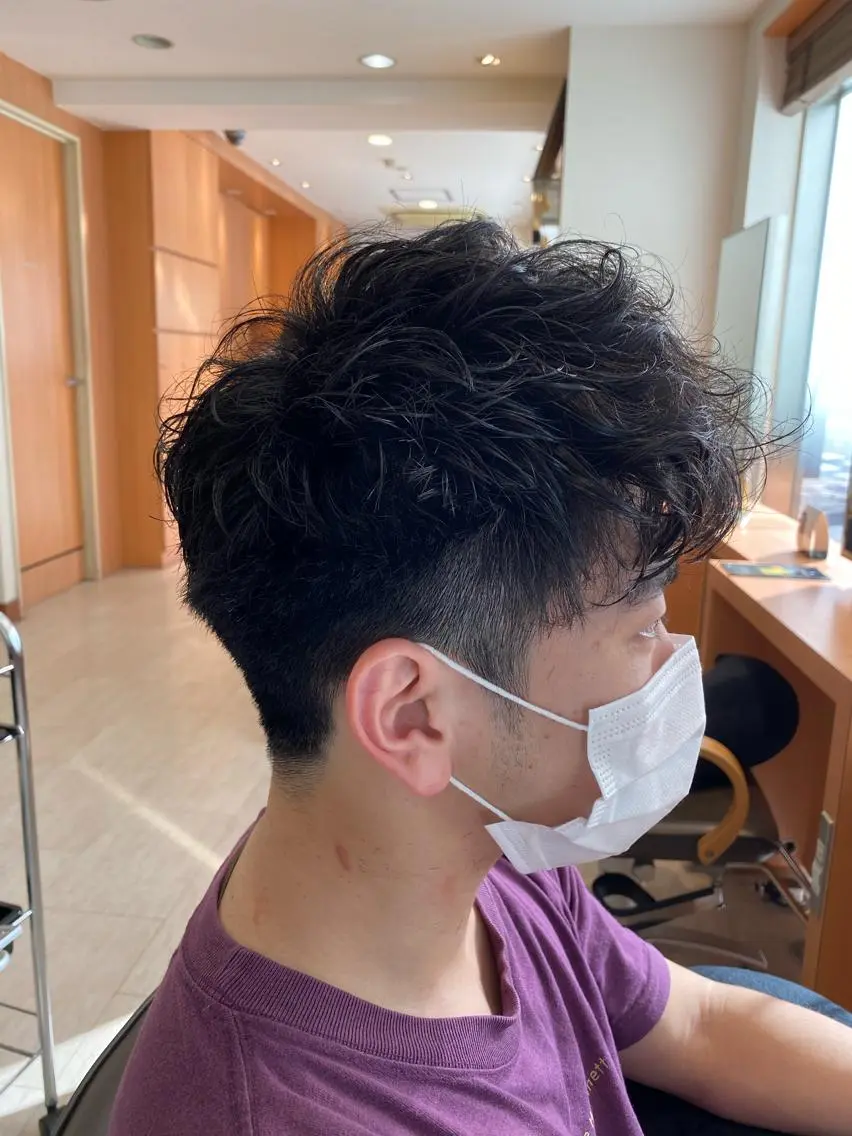 ショート パーマ メンズ 🟢NEGi🟣 🫧髪質改善のヘアスタイル