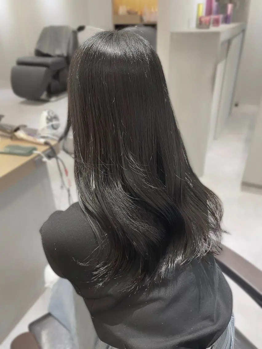 セミロング カラー ブリーチ ヘアカラー トリートメント レイヤーカット/ ブリーチカラー/雅人のヘアスタイル