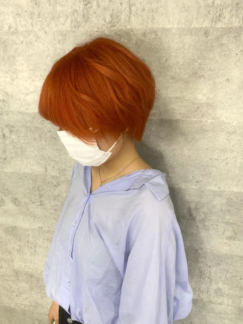 ショート カラー ヘアカラー シールエクステ特化 ハイトーン、NANAのヘアスタイル