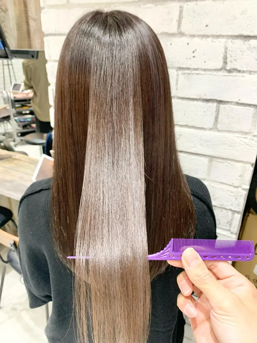 ミディアム カラー アディクシーカラー 髪質改善 トリートメント filo   渋谷 Gishiのヘアスタイル