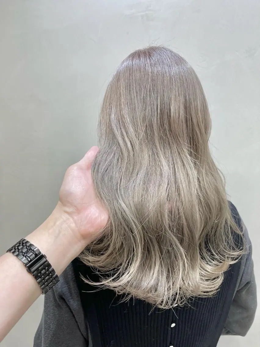 ロング カラー ヘアアレンジ アディクシーカラー ブリーチ ケアブリーチ ダブルカラー トリートメント ヘアカラー トリートメント 縮毛矯正/美髪 髪質改善/石田幸輔のヘアスタイル