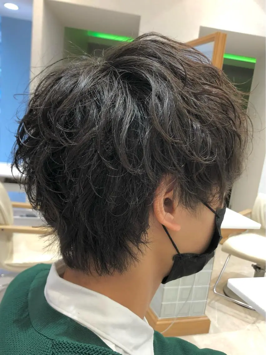 ショート パーマ メンズ 小林 優太 メンズパーマ✨のヘアスタイル