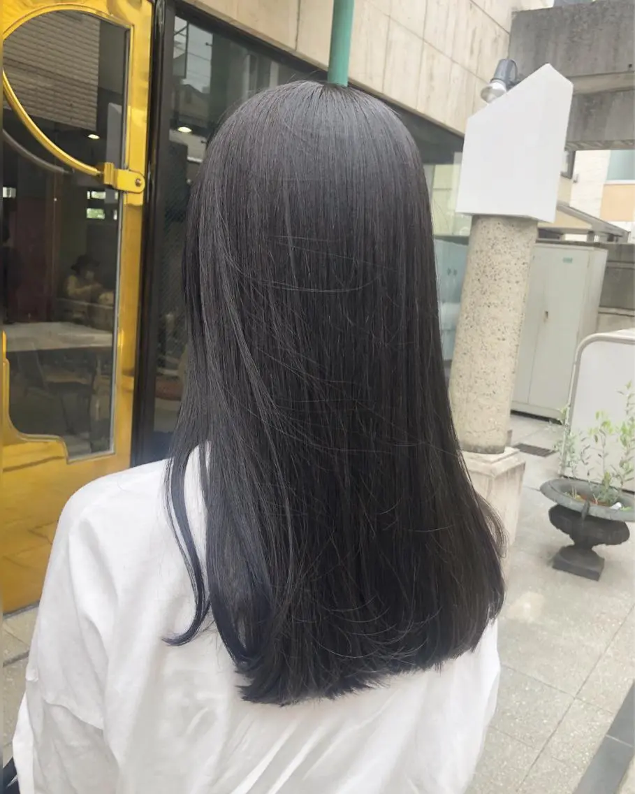 セミロング カラー ヘアアレンジ ヘアカラー トリートメント ヘアセット TOKI /透明感/原宿のヘアスタイル