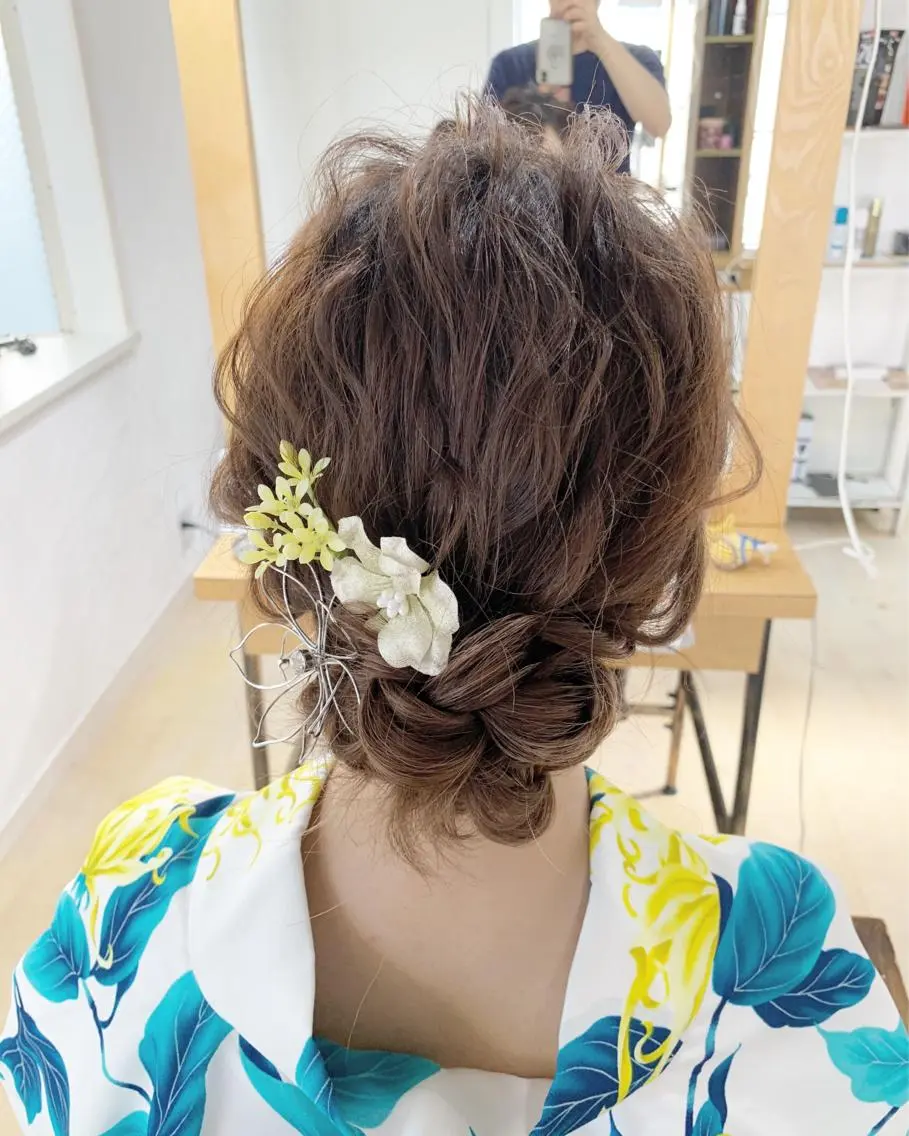 ミディアム 浴衣 ショート&ボブ井上 菜樹のヘアスタイル