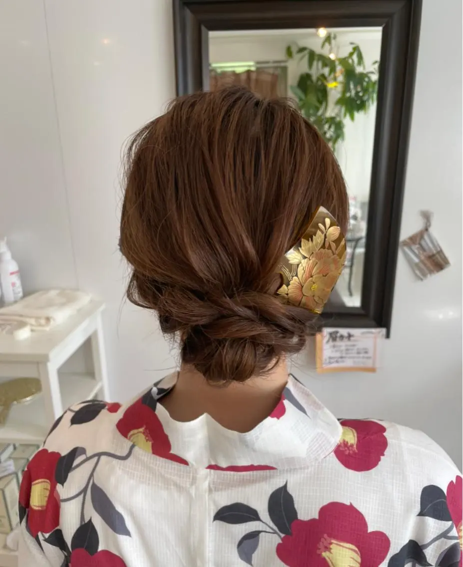 ヘアアレンジ デート 浴衣 ヘアセット 参列・イベントヘア♡ ゆいなのヘアスタイル