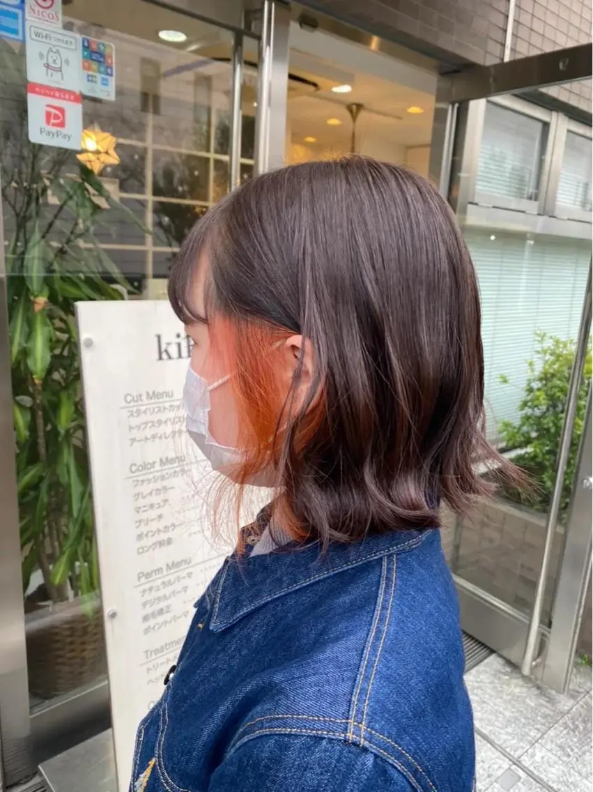 ミディアム ヘアカラー ELEN 新百合ヶ丘のヘアスタイル