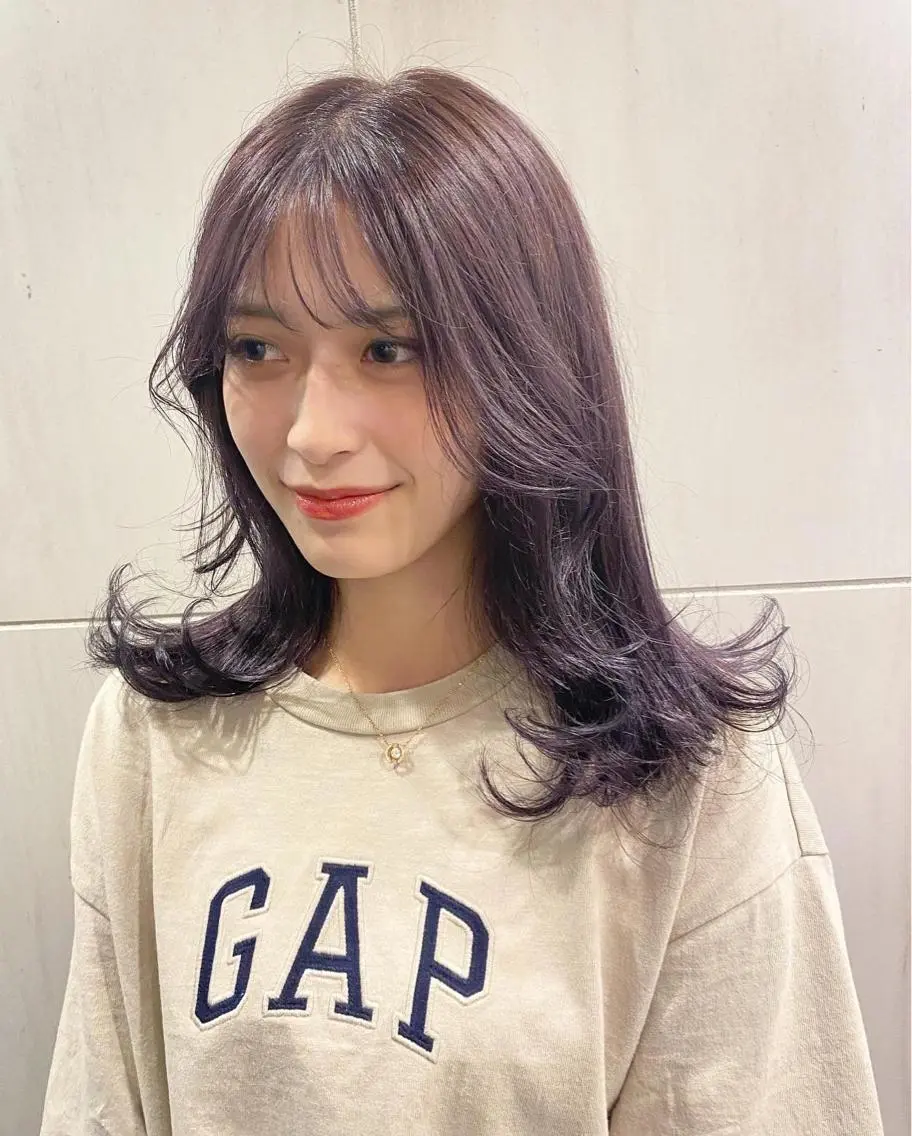 ミディアム デザインカラー/ボブ ブリーチカラー/ユリのヘアスタイル