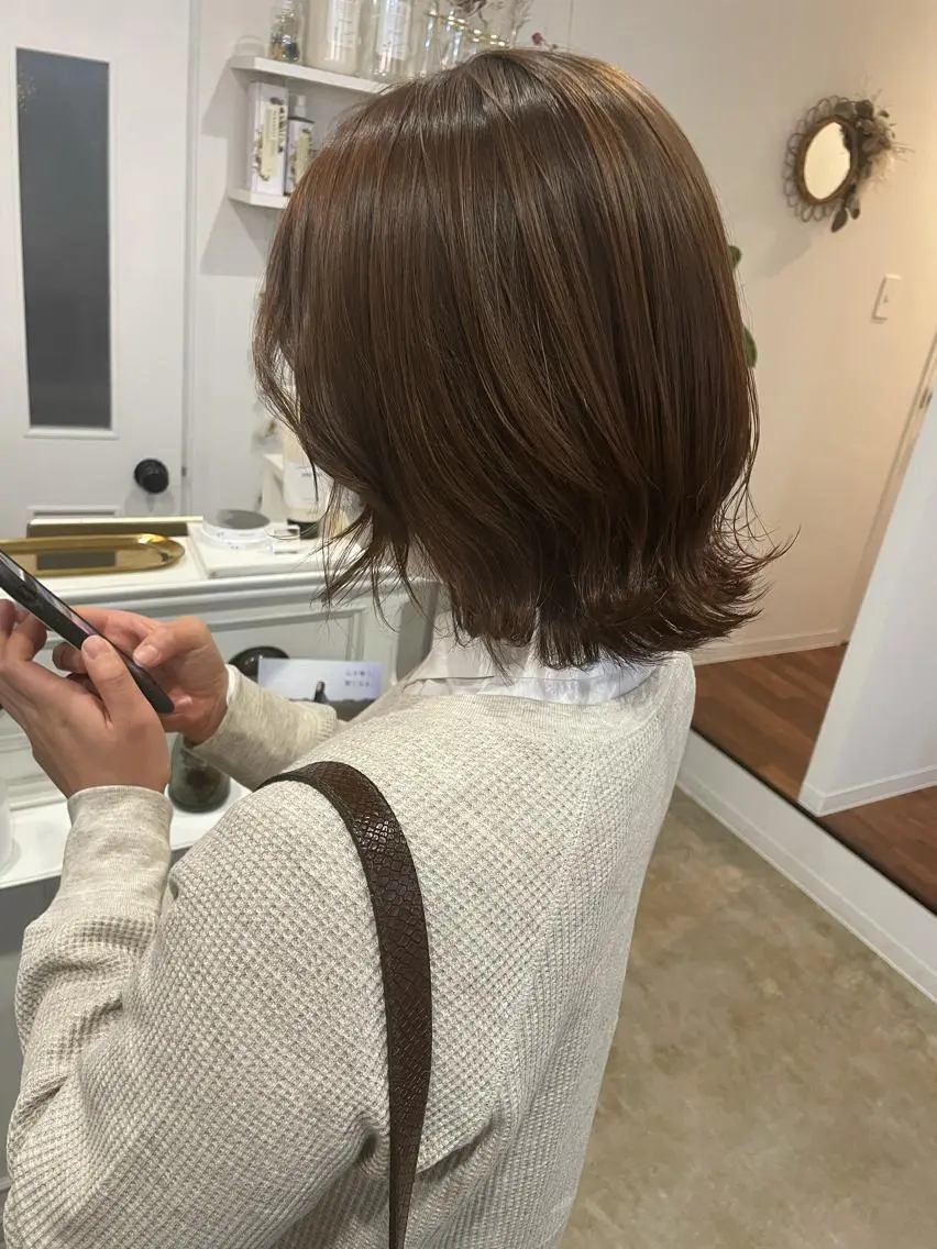 ショート カラー ヘアアレンジ カット ヘアカラー トリートメント ✿ 𝚜𝚊𝚔𝚒 ✿のヘアスタイル