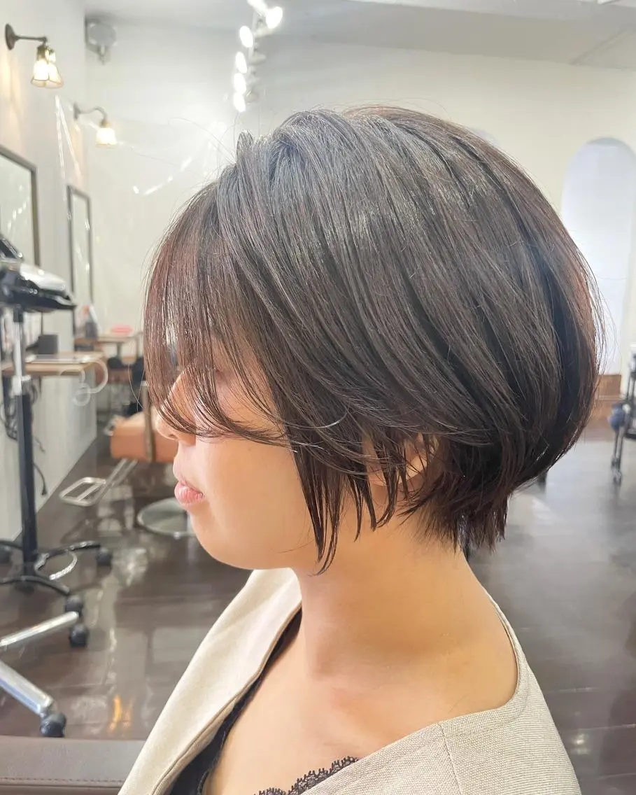 ショート パーマ カラー バレイヤージュ ブリーチ ケアブリーチ デザインカラー ダブルカラー ヘアカラー トリートメント 初めてでも安心🌟 newi町田✂のヘアスタイル