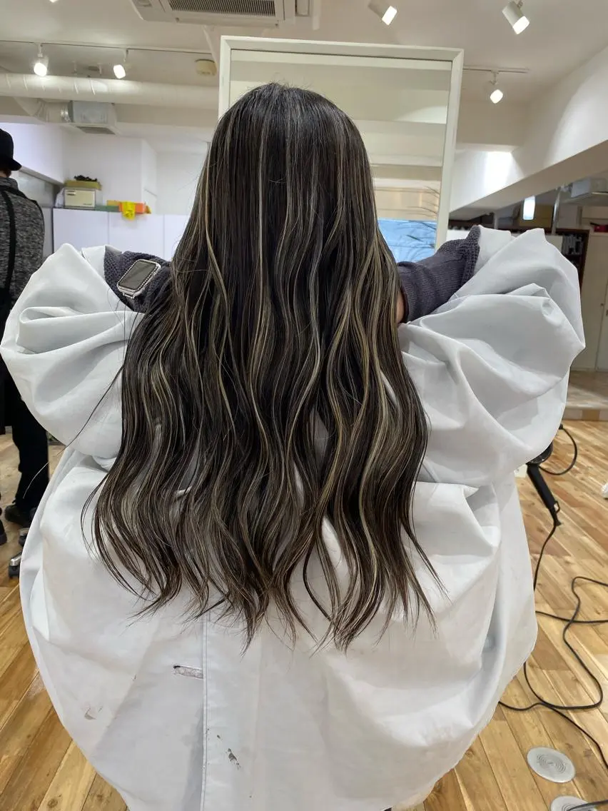 ロング カラー ヘアアレンジ 久米 治仁のヘアスタイル
