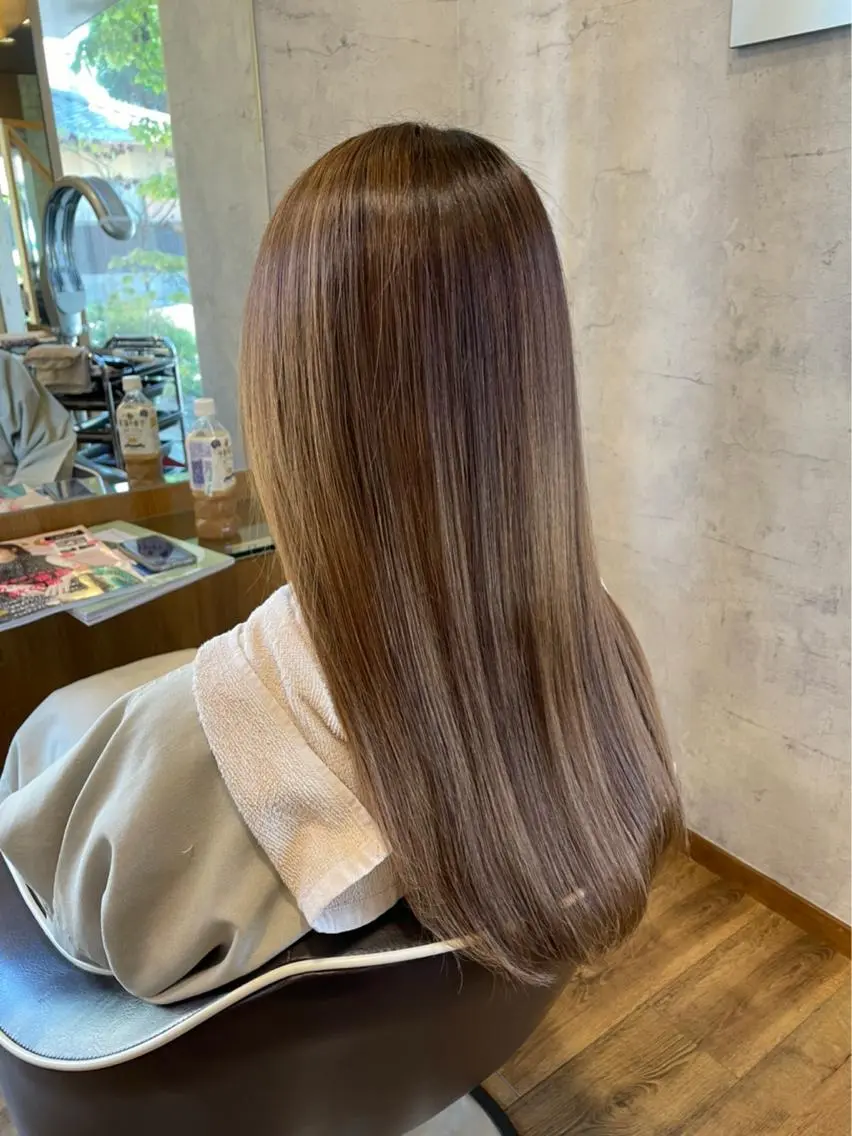 ロング くせ毛 トリートメント 酸熱トリートメント 🌻井上 マリー🌻のヘアスタイル