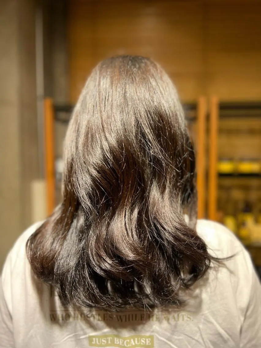 ロング カラー ヘアアレンジ ブラウンカラー 渡部 彩花のヘアスタイル