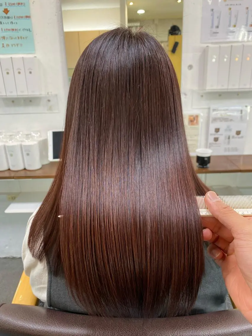ロング カラー 髪質改善 トリートメント カット ヘアカラー トリートメント 【髪質改善】に特化 オリーブオイルクラブのヘアスタイル