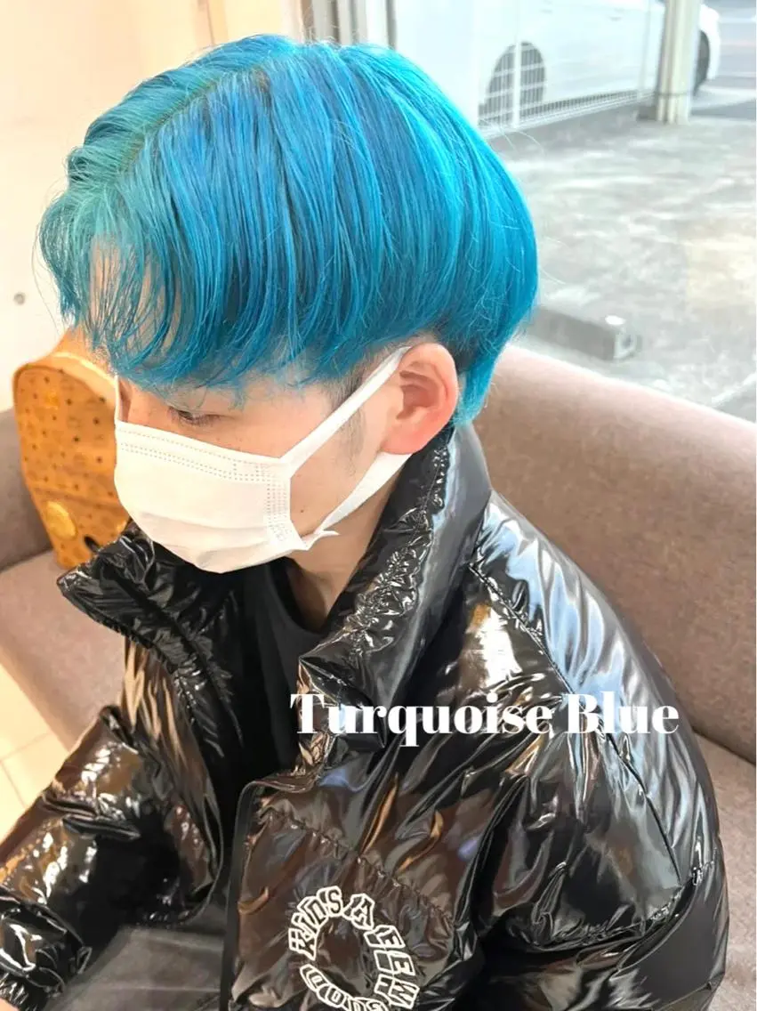 カラー メンズ メンズブリーチ ブリーチ ブルーカラー 大和市の白髪ぼかし 職人￤柳川拓哉のヘアスタイル